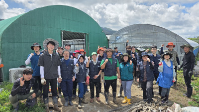 서산시 4-H 연합회, 집중호우 피해 농가 복구 자원봉사 활동